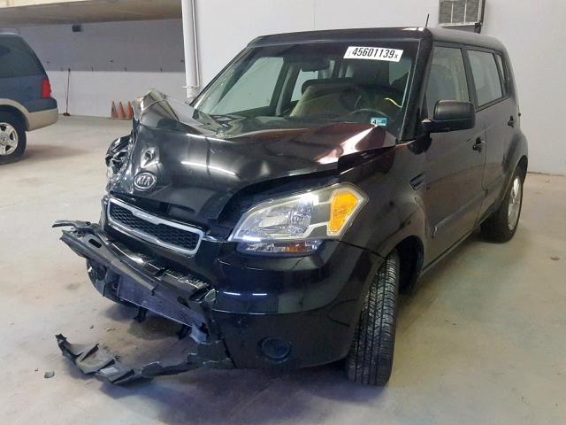 KNDJT2A13B7734883 - 2011 KIA SOUL BLACK photo 2