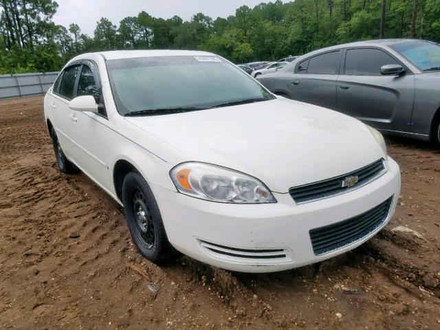 2G1WS553381366953 - 2008 CHEVROLET IMPALA POL WHITE photo 1