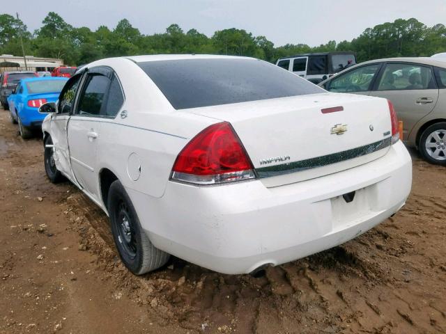 2G1WS553381366953 - 2008 CHEVROLET IMPALA POL WHITE photo 3