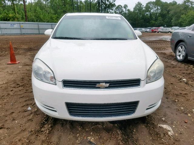 2G1WS553381366953 - 2008 CHEVROLET IMPALA POL WHITE photo 9