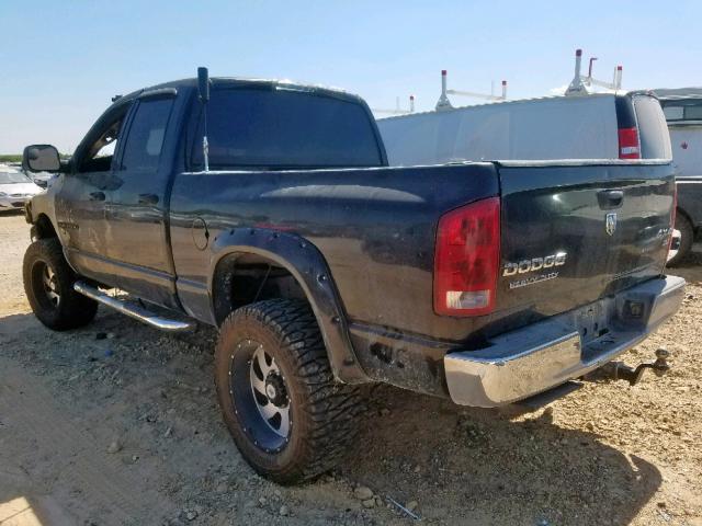 3D7KU28C14G111803 - 2004 DODGE RAM 2500 S შავი ფოტო 3