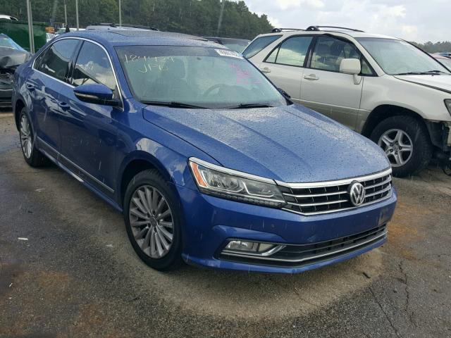 1VWBT7A37HC000151 - 2017 VOLKSWAGEN PASSAT SE BLUE photo 1