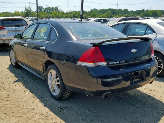 2G1WC5E36D1115190 - 2013 CHEVROLET IMPALA LTZ BLACK photo 3