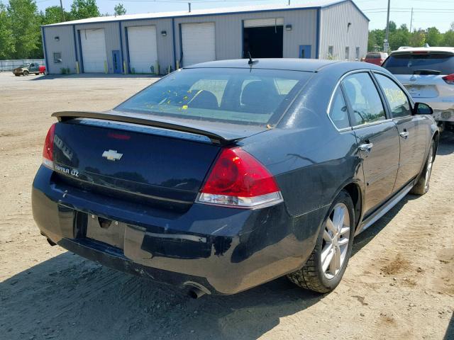 2G1WC5E36D1115190 - 2013 CHEVROLET IMPALA LTZ BLACK photo 4