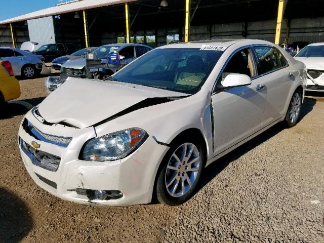 1G1ZE5E07CF322224 - 2012 CHEVROLET MALIBU LTZ თეთრი ფოტო 2