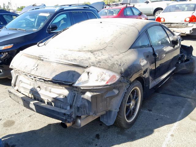 4A3AK24F57E012633 - 2007 MITSUBISHI ECLIPSE GS BLACK photo 4