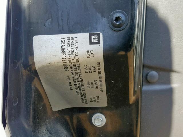 1G8AJ58F07Z116936 - 2007 SATURN ION LEVEL SILVER photo 10