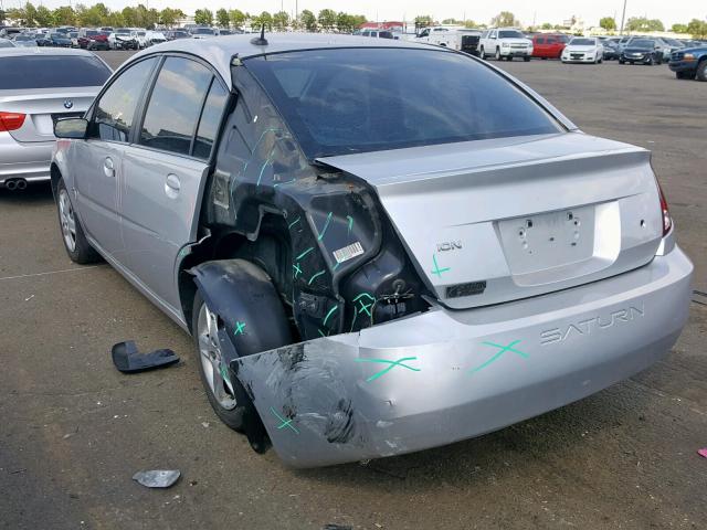 1G8AJ58F07Z116936 - 2007 SATURN ION LEVEL SILVER photo 3