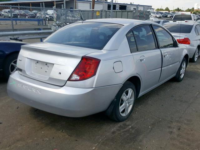 1G8AJ58F07Z116936 - 2007 SATURN ION LEVEL SILVER photo 4