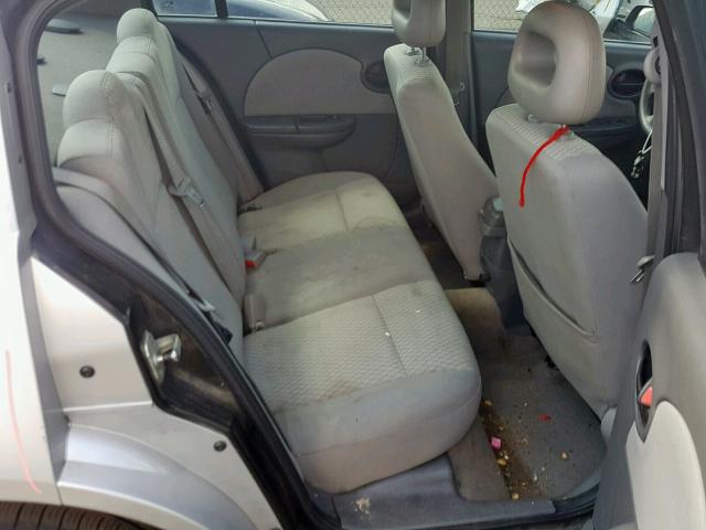 1G8AJ58F07Z116936 - 2007 SATURN ION LEVEL SILVER photo 6