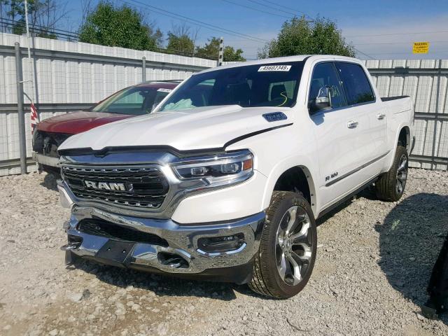 1C6SRFHT2KN776515 - 2019 RAM 1500 LIMIT WHITE photo 2