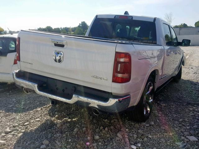 1C6SRFHT2KN776515 - 2019 RAM 1500 LIMIT WHITE photo 4