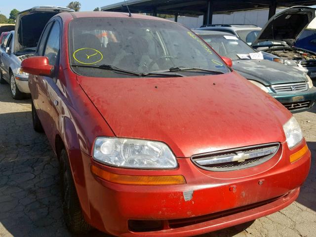 KL1TD66608B151962 - 2008 CHEVROLET AVEO BASE Қызыл фото 1