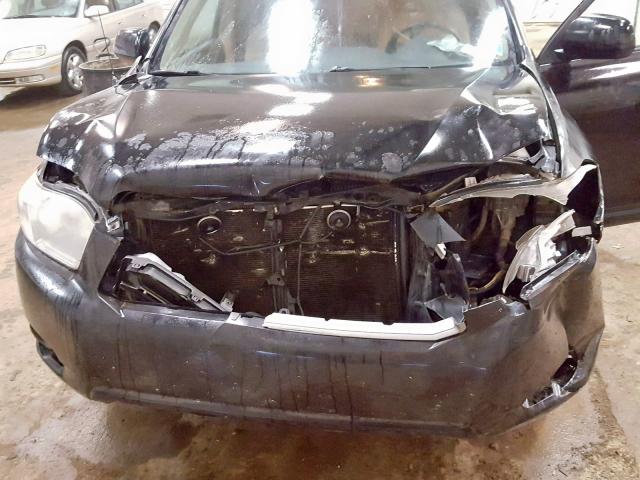 5TDZK3EH7AS001565 - 2010 TOYOTA HIGHLANDER BLACK photo 7