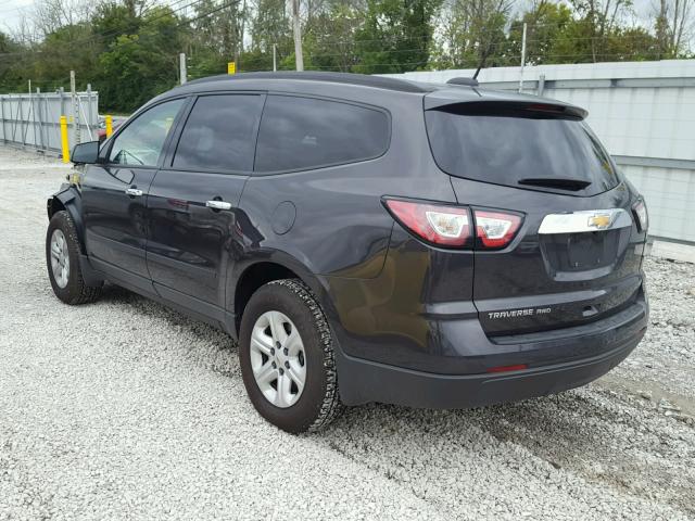 1GNKVFKD1HJ292865 - 2017 CHEVROLET TRAVERSE L GRAY photo 3