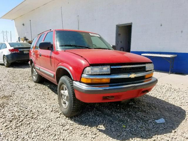 1GNDT13W3XK136112 - 1999 CHEVROLET BLAZER RED photo 1