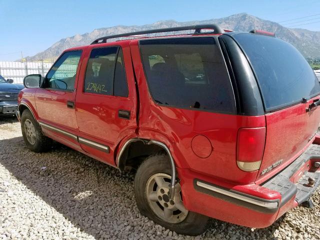 1GNDT13W3XK136112 - 1999 CHEVROLET BLAZER RED photo 9