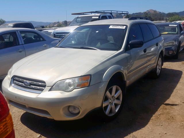 4S4BP61CX76335334 - 2007 SUBARU LEGACY OUT GOLD photo 2