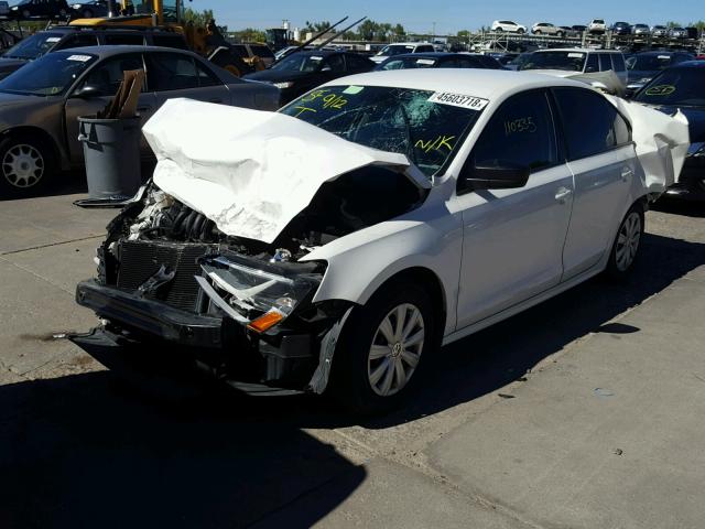 3VW1K7AJ7CM428144 - 2012 VOLKSWAGEN JETTA BASE Սպիտակ լուսանկար 2