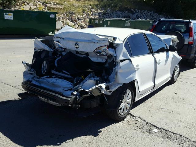 3VW1K7AJ7CM428144 - 2012 VOLKSWAGEN JETTA BASE Սպիտակ լուսանկար 4