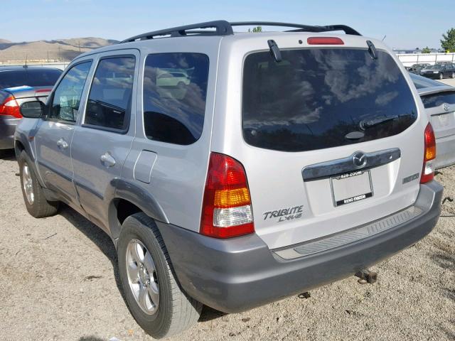 4F2YU08182KM30726 - 2002 MAZDA TRIBUTE LX SILVER photo 3