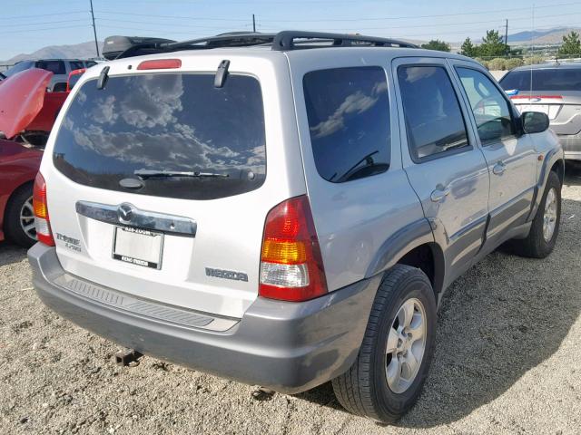 4F2YU08182KM30726 - 2002 MAZDA TRIBUTE LX SILVER photo 4