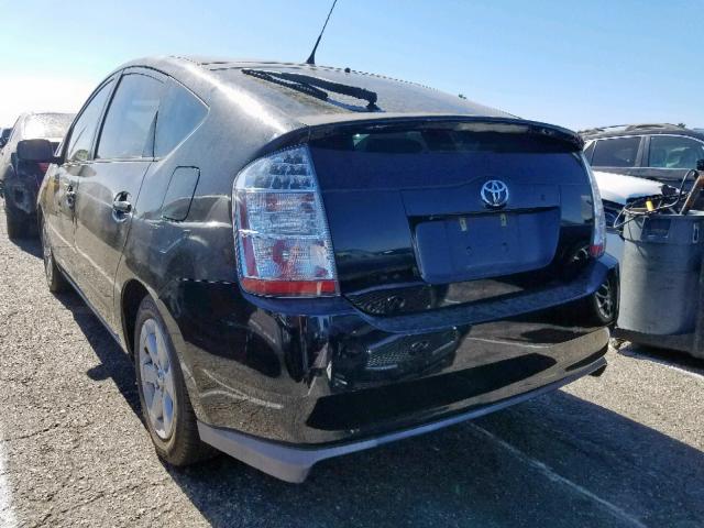 JTDKB20U783368638 - 2008 TOYOTA PRIUS BLACK photo 3