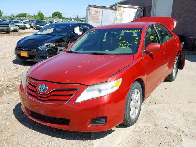4T4BF3EK7BR200924 - 2011 TOYOTA CAMRY BASE RED photo 2