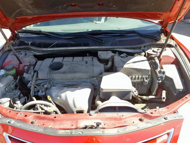 4T4BF3EK7BR200924 - 2011 TOYOTA CAMRY BASE RED photo 7