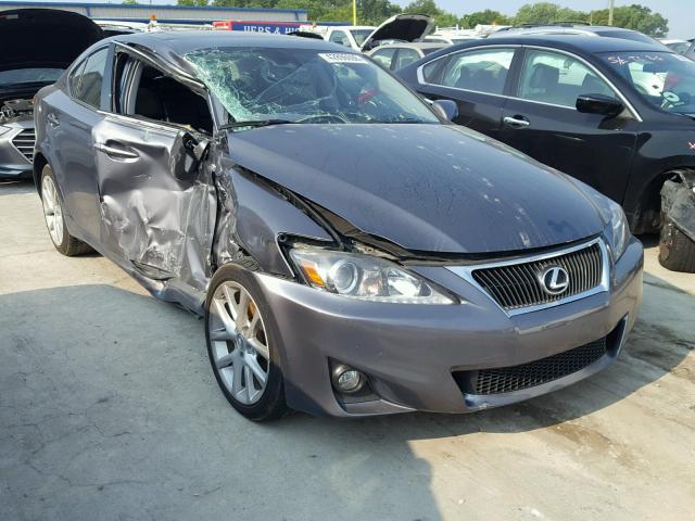 JTHCF5C20C5057780 - 2012 LEXUS IS 250 GRAY photo 1