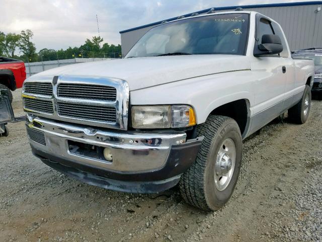 1B7KC236X1J519886 - 2001 DODGE RAM 2500 WHITE photo 2