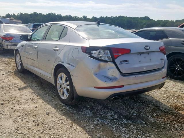 5XXGN4A74DG146750 - 2013 KIA OPTIMA EX SILVER photo 3