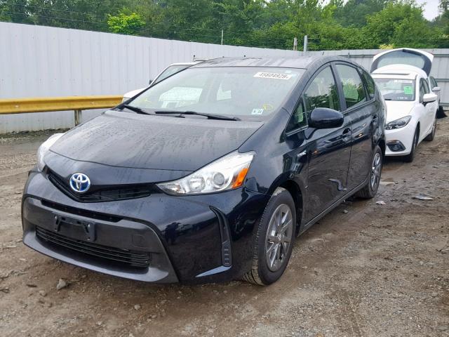 JTDZN3EU6HJ068637 - 2017 TOYOTA PRIUS V BLACK photo 2