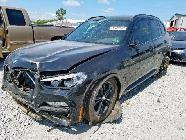 5UXTR7C55KLF27201 - 2019 BMW X3 SDRIVE3 Negro foto 2
