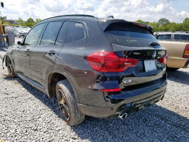 5UXTR7C55KLF27201 - 2019 BMW X3 SDRIVE3 Negro foto 3