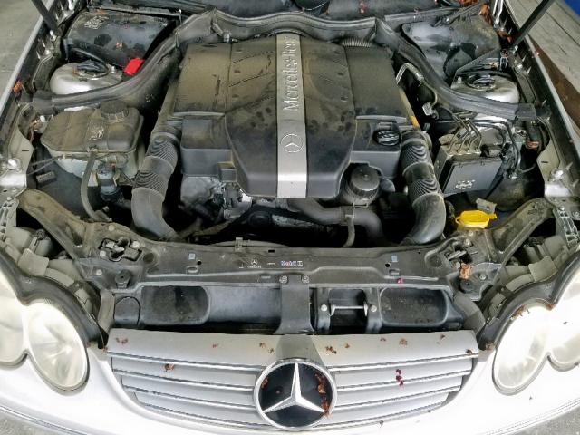 WDBTJ65J54F066186 - 2004 MERCEDES-BENZ CLK 320C SILVER photo 7