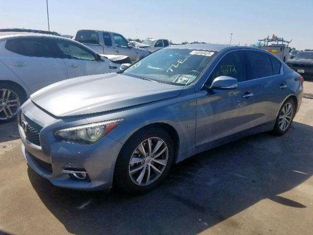 JN1BV7AP8FM352682 - 2015 INFINITI Q50 BASE BLUE photo 2