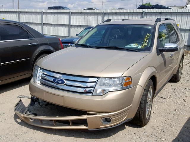 1FMDK06W68GA08769 - 2008 FORD TAURUS X L GOLD photo 2