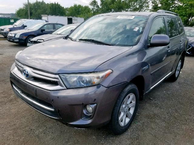 JTEBC3EHXC2007607 - 2012 TOYOTA HIGHLANDER GRAY photo 2