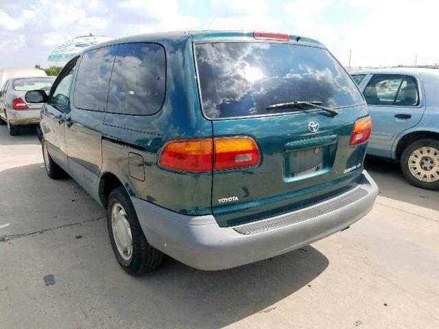 4T3ZF13C3WU081176 - 1998 TOYOTA SIENNA LE GREEN photo 3