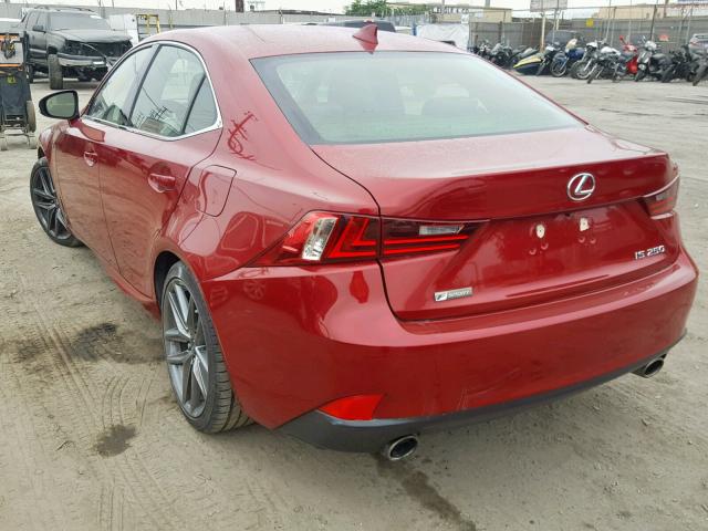 JTHBF1D22F5080761 - 2015 LEXUS IS 250 RED photo 3