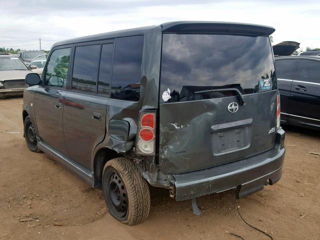JTLKT324950190796 - 2005 TOYOTA SCION XB GREEN photo 3