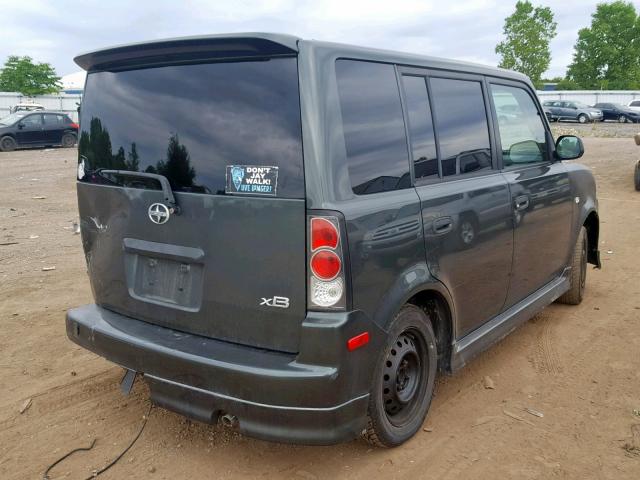 JTLKT324950190796 - 2005 TOYOTA SCION XB GREEN photo 4