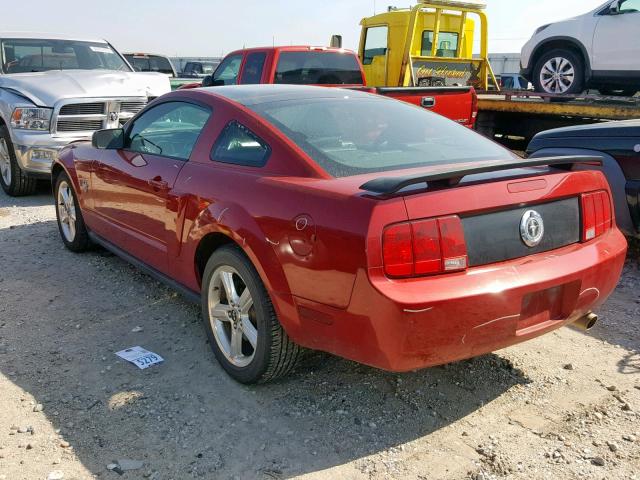 1ZVHT80N395139685 - 2009 FORD MUSTANG RED photo 3