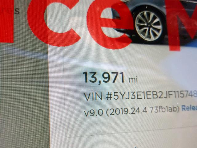 5YJ3E1EB2JF115748 - 2018 TESLA MODEL 3 GRAY photo 8