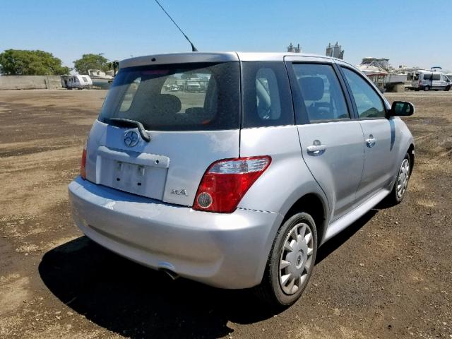 JTKKT624X60153277 - 2006 TOYOTA SCION XA SILVER photo 4