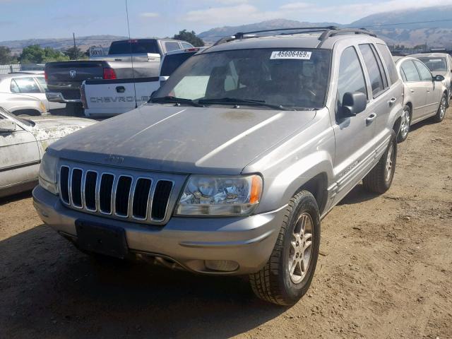 1J4GW58N41C663155 - 2001 JEEP GRAND CHER GRAY photo 2