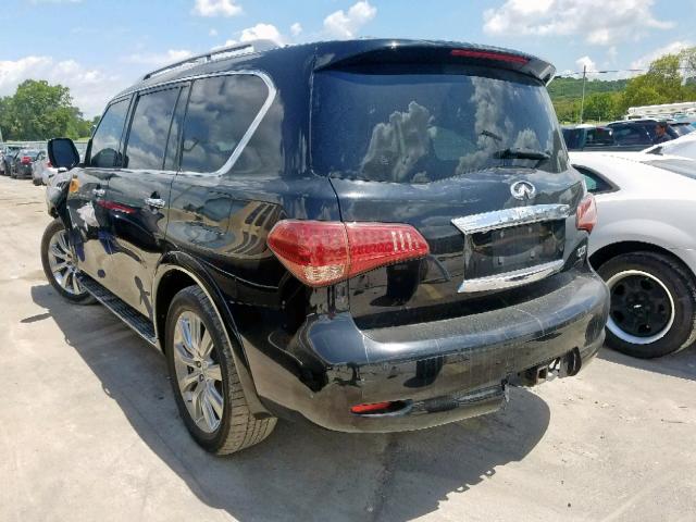 JN8AZ2NE8B9005282 - 2011 INFINITI QX56 BLACK photo 3