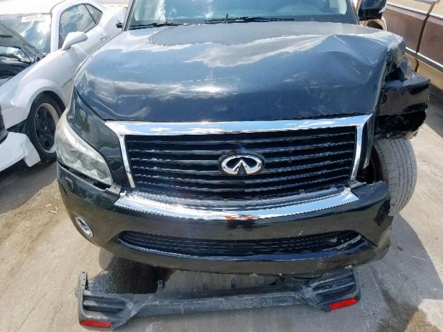 JN8AZ2NE8B9005282 - 2011 INFINITI QX56 BLACK photo 7