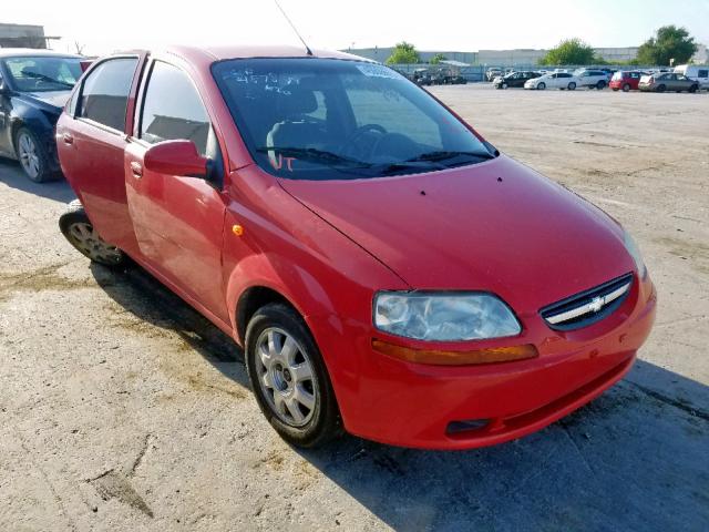 KL1TJ52644B246804 - 2004 CHEVROLET AVEO LS RED photo 1